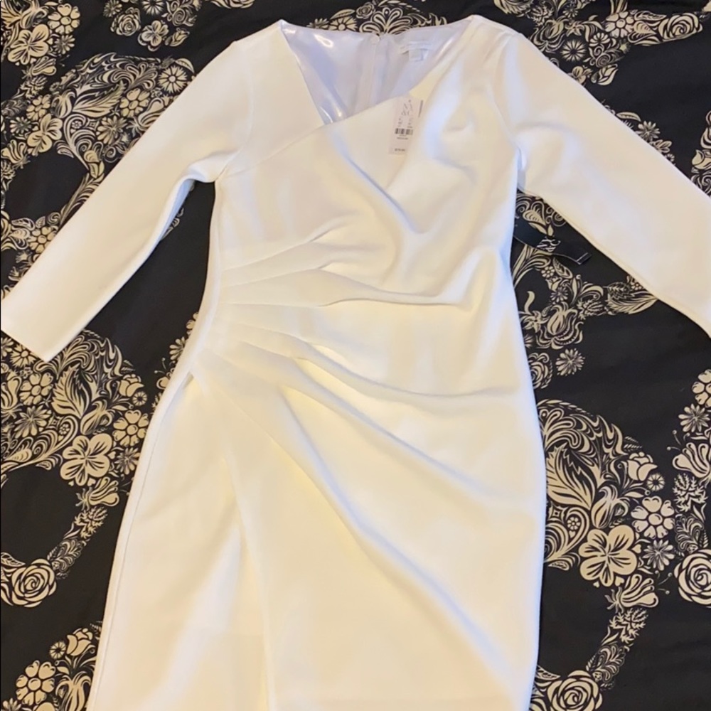 White formal body on dress